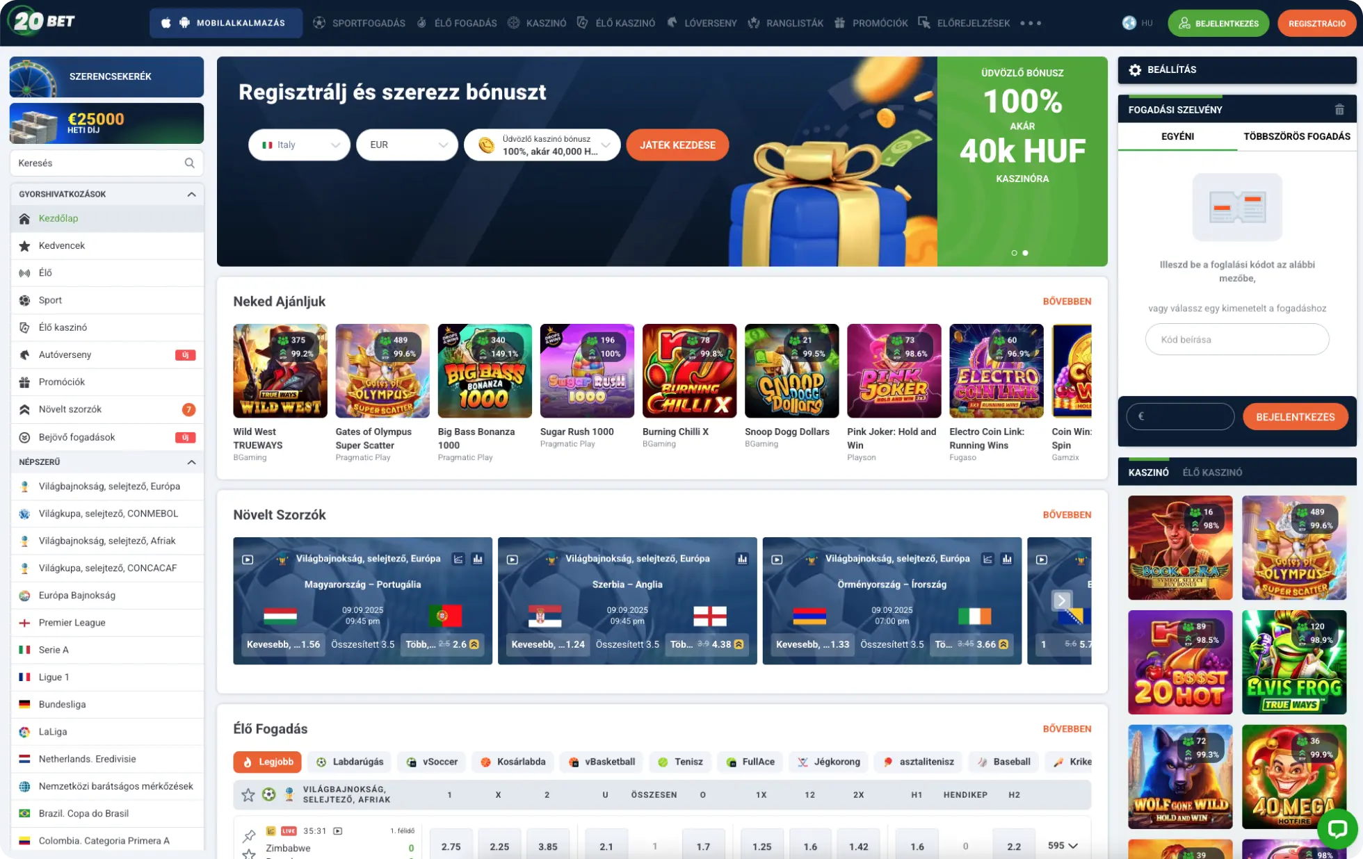 20Bet Online Sportfogadás 20Bet Online Sportfogadás