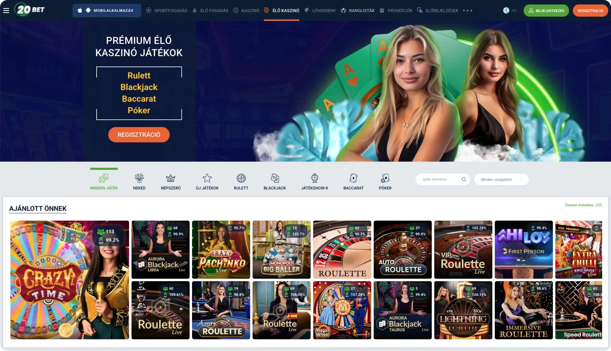 20Bet Online Kaszinó Játékok 20Bet Online Kaszinó Játékok